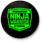 printfashion Hungarian Ninja Warrior - Kitűző, hűtőmágnes - Fekete (3095415)