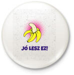 printfashion Orális banán - Kitűző, hűtőmágnes - Fehér (11586578)