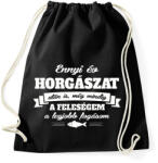 printfashion A feleségem a legjobb fogásom - Sportzsák, Tornazsák - Fekete (973127)