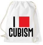printfashion I love cubism - Sportzsák, Tornazsák - Fehér (6731678)