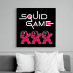 printfashion Squid Game trio dab fehér - Vászonkép - Fekete (6660676)