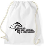 printfashion Akkora halat fogjak ne kelljen hazudnom - Sportzsák, Tornazsák - Fehér (14594319)