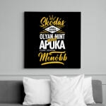 printfashion Skodás apuka - Vászonkép - Fekete (6656745)