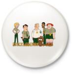 printfashion Brickleberry - Kitűző, hűtőmágnes - Fehér (3075814)