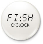 printfashion FISH o'clock - Kitűző, hűtőmágnes - Fehér (6282928)