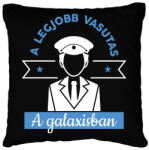 printfashion A legjobb vasutas - Párnahuzat, Díszpárnahuzat - Fekete (7683266)