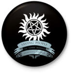 printfashion Odaát//Supernatural Family Business - Kitűző, hűtőmágnes - Fekete (3098714)