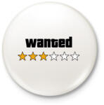 printfashion Wanted Level 3 - Kitűző, hűtőmágnes - Fehér (16431931)