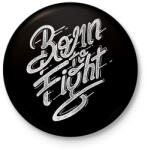 printfashion Harcra született - Kitűző, hűtőmágnes - Fekete (3091489)