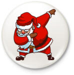 printfashion Dabbing mikulás - Kitűző, hűtőmágnes - Fehér (3078367)