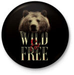 printfashion Vad és szabad - Kitűző, hűtőmágnes - Fekete (3096632)