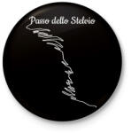 printfashion Passo dello Stelvio - Kitűző, hűtőmágnes - Fekete (3102610)