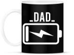 printfashion Dad battery - Bögre - Fekete (2012350)