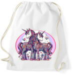printfashion Szerelmes egyszarvú pár - Sportzsák, Tornazsák - Fehér (14878910)