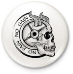 printfashion No Pain No Gain - Kitűző, hűtőmágnes - Fehér (3077966)
