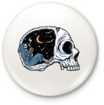 printfashion Éjszakai kávézás - Kitűző, hűtőmágnes - Fehér (5550755)