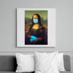 printfashion Covid Mona - Vászonkép - Fehér (6633563)