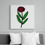 printfashion virág-009 - Vászonkép - Fehér (6630633)