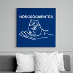 printfashion Hörcsögmentés - Vászonkép - Királykék (13444570)