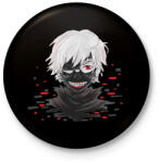 printfashion Tokyo Ghoul - Kitűző, hűtőmágnes - Fekete (3103257)