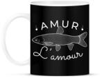 printfashion Amur Lamour White-02 - Bögre - Fekete (5423017)