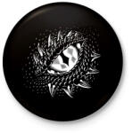 printfashion Sárkányszem - Kitűző, hűtőmágnes - Fekete (3104179)