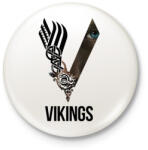 printfashion V - Vikings - Kitűző, hűtőmágnes - Fehér (6289005)