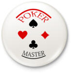 printfashion pokermaster_2 - Kitűző, hűtőmágnes - Fehér (13079556)