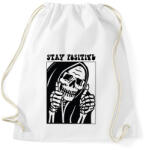 printfashion Stay positive - Sportzsák, Tornazsák - Fehér (7291089)