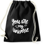 printfashion You are my Universe - Sportzsák, Tornazsák - Fekete (2217724)