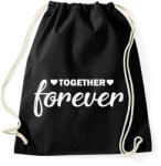 printfashion Forever together - páros 2 - Sportzsák, Tornazsák - Fekete (6069284)