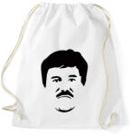 printfashion El Chapo - Sportzsák, Tornazsák - Fehér (2861960)