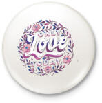 printfashion Valentin nap - Only love today - Kitűző, hűtőmágnes - Fehér (4312798)