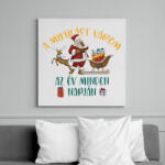 printfashion A mikulást várom - Vászonkép - Fehér (9624060)