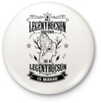 printfashion Ami a legénybúcsún marad - Kitűző, hűtőmágnes - Fehér (3089012)
