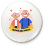 printfashion Köszönjük, hogy vagytok - Kitűző, hűtőmágnes - Fehér (3902498)