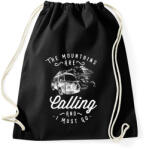 printfashion Hívnak a hegyek - Sportzsák, Tornazsák - Fekete (155244)