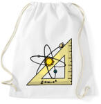 printfashion Atom és vonalzó - Sportzsák, Tornazsák - Fehér (8406068)