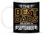 printfashion A legjobb apák szeptemberben születnek - Bögre - Fekete (793485)