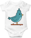 printfashion Flegma madár - Baba Body - Fehér (16020430)