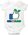 printfashion Save the planet! - Baba Body - Fehér (2289989)