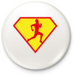 printfashion Futó hős - Kitűző, hűtőmágnes - Fehér (13697716)