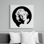 printfashion marilyn monroe - Vászonkép - Fehér (6635672)