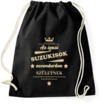 printfashion Az igazi Suzukisok- Hónappal - Sportzsák, Tornazsák - Fekete (7198762)