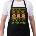 printfashion Wonderful Halloween Time - Kötény - Fekete (9536218)