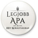 printfashion got-legjobb-apa-black - Kitűző, hűtőmágnes - Fehér (3078059)
