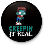 printfashion Creepin It Real - Kitűző, hűtőmágnes - Fekete (3099186)