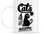 printfashion A macskák fantasztikusak - Bögre - Fehér (789270)