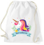 printfashion Igazi unikornis egyszarvú - Sportzsák, Tornazsák - Fehér (1036511)