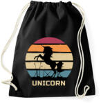 printfashion Unicorn - Sportzsák, Tornazsák - Fekete (4837417)